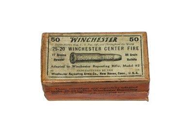 Winchester .25-20 Winchester Blk Powder 86 Gr. 2-Pc Box - 50 R