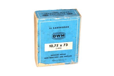 DWM 10.75 x 73 (.404) 401 Gr. Solid Round Nose - 10 Rds - Image 1 of 2