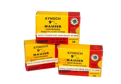 Kynoch 9mm Mauser (9x57) 245 Gr. MC Soft Nose30 Rounds