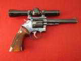 Smith and Wesson K-22 Revolver with Leupold Scope and Base - 1 of 13