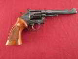Smith and Wesson Model 17 .22LR Revolver with Wood Grips - 1 of 10