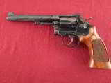 Smith and Wesson Model 17 .22LR Revolver with Wood Grips - 2 of 10