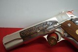 Colt Series 70 1911 High Polish Nickel 45 ACP - 7 of 9