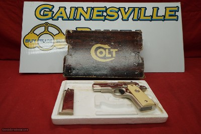 RARE Nickel Colt MK IV Series 80 Govt Model 380 auto