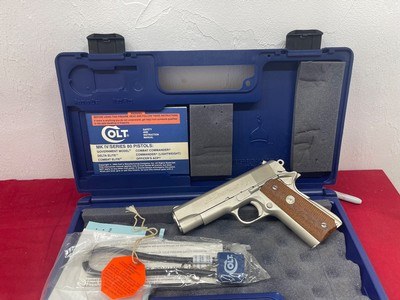 Colt Commander 1911A1 9mm factory Nickel