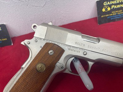 Colt Commander 1911A1 9mm factory Nickel - Image 6 of 8