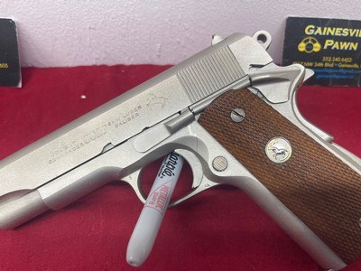 Colt Commander 1911A1 9mm factory Nickel - Image 3 of 8