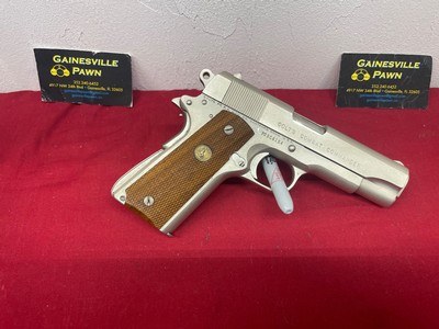 Colt Commander 1911A1 9mm factory Nickel - Image 5 of 8