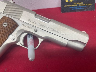 Colt Commander 1911A1 9mm factory Nickel - Image 7 of 8