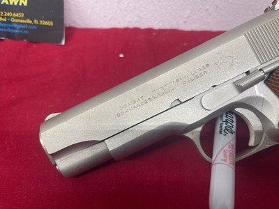 Colt Commander 1911A1 9mm factory Nickel - Image 4 of 8