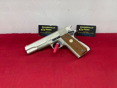 Colt 1911A1 Series 70 factory nickel 45 ACP
