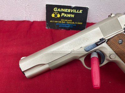 Colt 1911A1 Series 70 factory nickel 45 ACP - Image 3 of 8