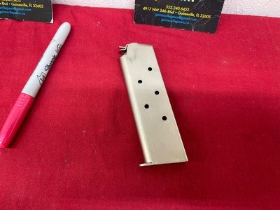 Colt 1911A1 Series 70 factory nickel 45 ACP - Image 6 of 8