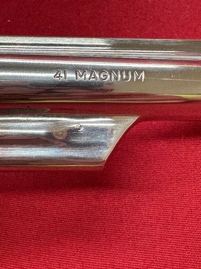 Smith & Wesson model 57 no dash nickel .41 Magnum - Image 9 of 21