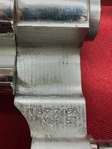 Smith & Wesson model 57 no dash nickel .41 Magnum - Image 12 of 21