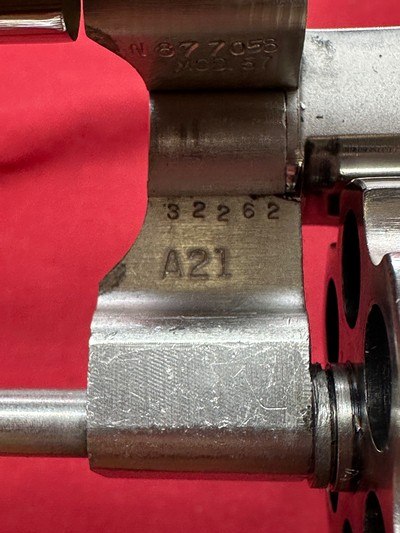 Smith & Wesson model 57 no dash nickel .41 Magnum - Image 13 of 21