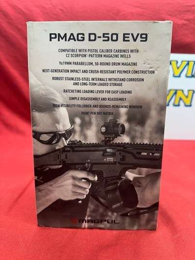 MAGPUL PMAG D-50 EV9 CZ Scorpion 9x19mm Para - Image 5 of 12