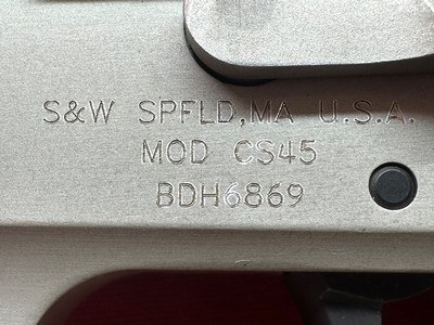 S&W Model CS45 .45ACP Chiefs Special - Image 4 of 18
