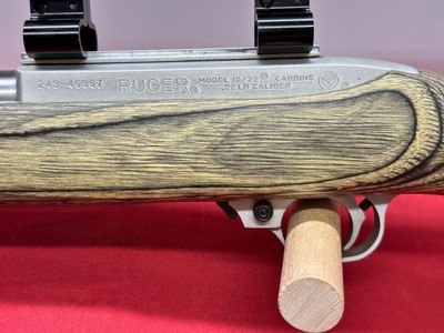 Ruger Model 10/22 Carbine .22LR green laminate stock - Image 4 of 22