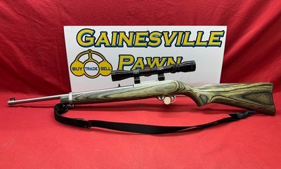 Ruger Model 10/22 Carbine .22LR green laminate stock - Image 1 of 22
