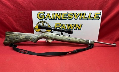 Ruger Model 10/22 Carbine .22LR green laminate stock - Image 12 of 22