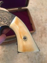 Smith and Wesson Model 2 (Nimtzke engraved, 6 inch, ivory handles) - 11 of 14