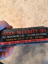Ruger Security Six (2.75 in, red/blk box, 357) - 6 of 9