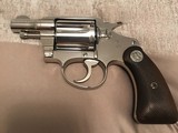 Colt Detective (2 in, nickel, wood grips, made in 1933) - 1 of 15