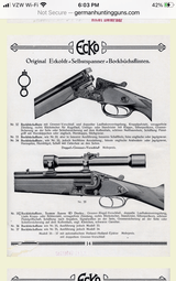 Emil Eckholdt Rifle/ Shotgun (highly engraved) - 3 of 15