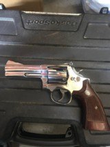 Smith and Wesson 586-1 (4 in, nickel) - 1 of 6