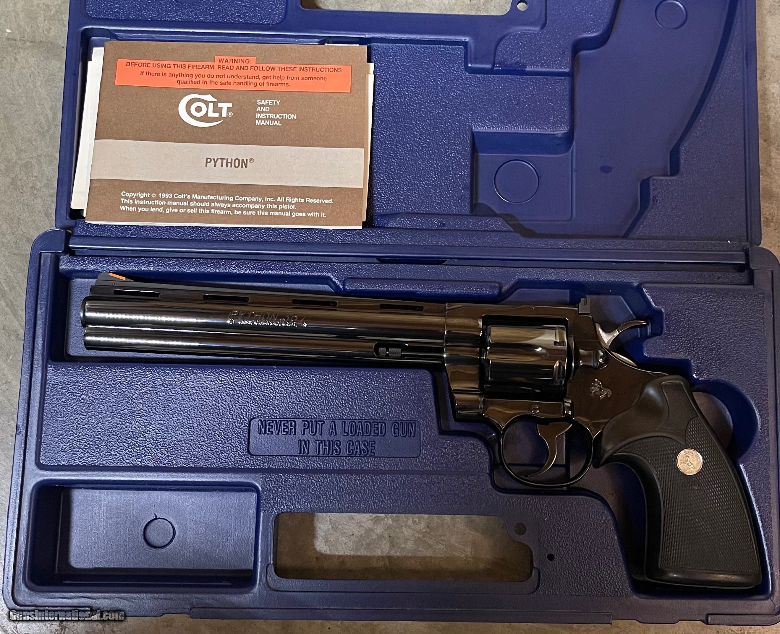 Colt Python (8 in, near mint, box)