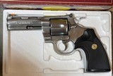 Colt Python (4 in, stainless, orig box) - 1 of 9