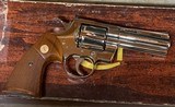 Colt Python (4 in, nickel, orig, box) - 2 of 10