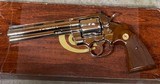 Colt Python (6 in, nickel, orig. box) - 1 of 7