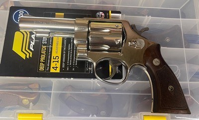 Smith and Wesson 58 (4 in, re-nickeled)
