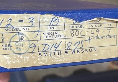 Smith and Wesson 12-3 (2 in, blue, orig box) - Image 8 of 8