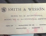 Smith and Wesson 42 (1 7/8ths, blue) - Image 8 of 8
