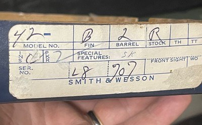 Smith and Wesson 42 (1 7/8ths, blue) - Image 7 of 8