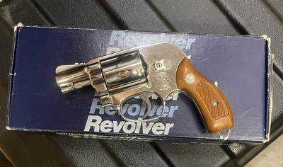 Smith and Wesson 49 (nickel, orig box) - Image 1 of 10