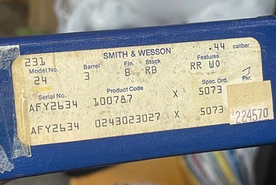 Smith and Wesson 24-3 (3 in, orig box) - Image 7 of 8