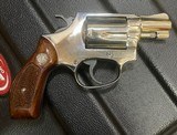Smith and Wesson 36 (snub, nickel) - Image 2 of 6