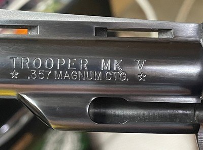 Colt Trooper Mark V (4 in, VR, blue) - Image 6 of 7