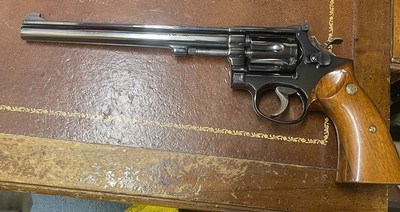 Smith and Wesson 17-3 (8 3/8ths in, targets) - Image 1 of 6