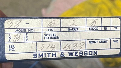 Smith and Wesson 38 (diamond grip, box) - Image 7 of 7