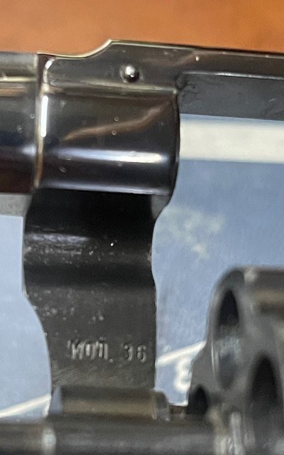 Smith and Wesson 36 (1 7/8ths, blue, box) - Image 5 of 8