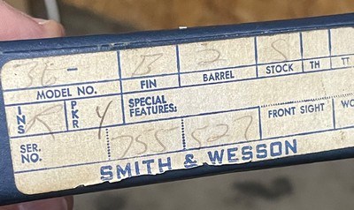 Smith and Wesson 36 (1 7/8ths, blue, box) - Image 7 of 8