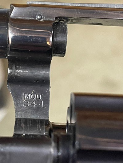 Smith and Wesson 34-1 (1 7/8ths, blue, orig box) - Image 5 of 8