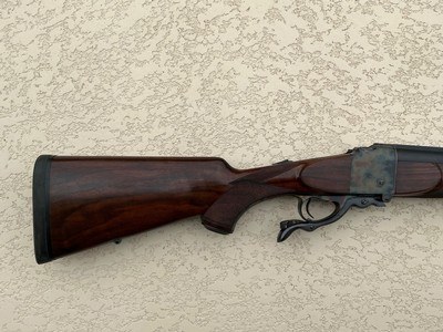 .600 NE falling block rifle made by Clayton Nelson - Image 5 of 13