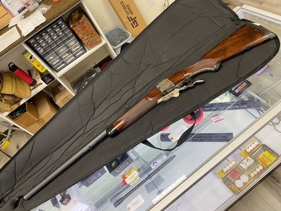 .600 NE falling block rifle made by Clayton Nelson