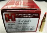 Hornady Superformance Varmint 17 Hornet 20gr V-MAX Ammunition
- 1 of 4